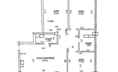 Купить 3-комнатную квартиру, Минск, Червякова ул., 55 (Центральный район). Фото 5