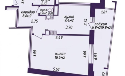 Купить 1-комнатную квартиру, Минск, Червякова ул., 52 (Центральный район). Фото 17