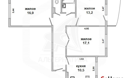 Купить 3-комнатную квартиру, Брест, Вулька, ул. Махновича. Фото 3