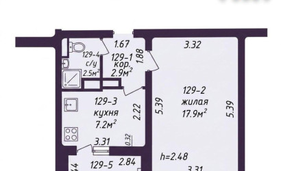 Купить 1-комнатную квартиру, Минск, Игнатовского ул., 12 (Фрунзенский район). Фото 23