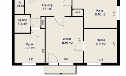Купить 3-комнатную квартиру, Минск, просп. Рокоссовского, д. 126 (Ленинский район). Фото 15