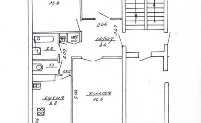 Купить 3-комнатную квартиру, Лида, Коммунистическая, 49. Фото 1