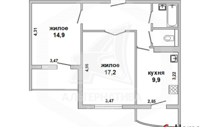 Купить 2-комнатную квартиру, Брест, Южный, ул. Гвардейская. Фото 16