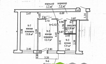 Купить 2-комнатную квартиру, Слоним, Красноармейская ул., 85. Фото 14