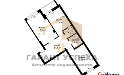 Купить 2-комнатную квартиру, Брест, ул. Московская. Фото 14