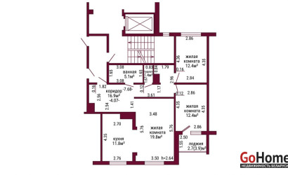  16-этаж.(81.4 м2), Гродно(Белые Росы, 67)