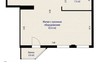 Купить 1-комнатную квартиру, Минск, ул. Червякова, д. 55 (Центральный район). Фото 19