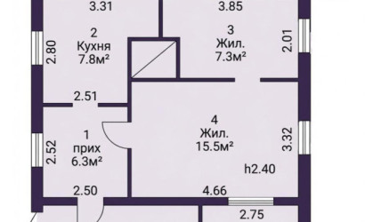  1-этаж.(58.2 м2), Динаровка(Центральная ул.)