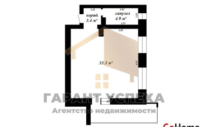 Купить 1-комнатную квартиру, Брест, ул. Гоголя. Фото 19