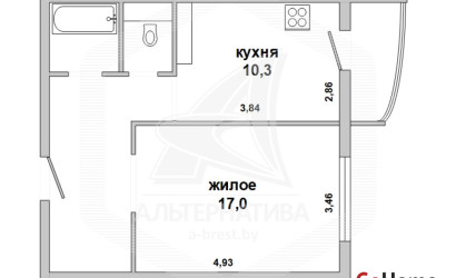 Купить 1-комнатную квартиру, Брест, Вулька, ул. Рябиновая. Фото 17
