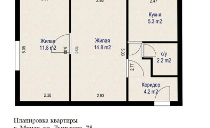 Купить 2-комнатную квартиру, Минск, Лынькова ул., 75 (Фрунзенский район). Фото 15