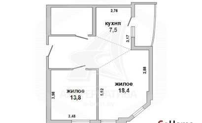 Купить 2-комнатную квартиру, Брест, Центр, ул. Фомина. Фото 3