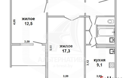 Купить 2-комнатную квартиру, Беловежский, , . Фото 1
