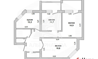 Купить 3-комнатную квартиру, Брест, Брестских дивизий, ул. Республиканская. Фото 6