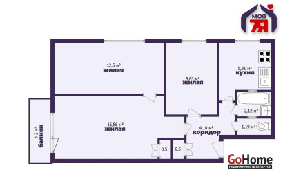 Купить 3-комнатную квартиру, Минск, Люксембург ул., 197(Московский район). Фото 13