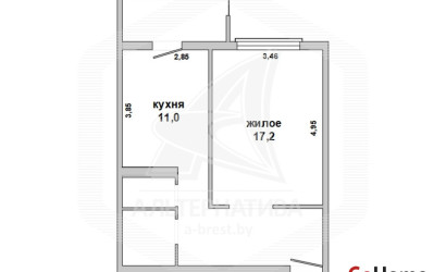 Купить 1-комнатную квартиру, Брест, Граевка, ул. Олега Кошевого. Фото 20