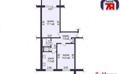Купить 2-комнатную квартиру, Минск, Руссиянова ул., 18(Первомайский район). Фото 14