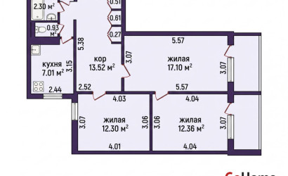 Купить 3-комнатную квартиру, Минск, Лобанка ул., 13/1 (Фрунзенский район). Фото 18