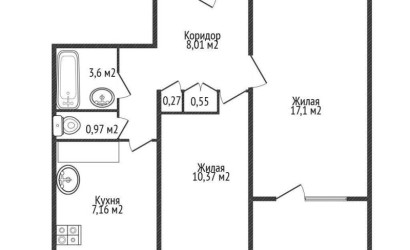 Купить 2-комнатную квартиру, Минск, Восточная ул., 26 (Советский район). Фото 21