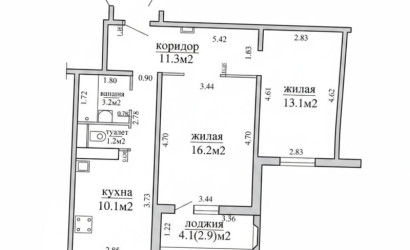 Купить 2-комнатную квартиру, Минск, Ежи Гедройца ул., 6(Московский район). Фото 3
