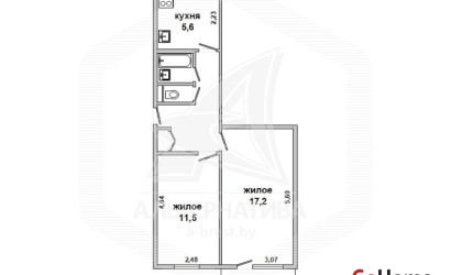 Купить 2-комнатную квартиру, Брест, Восток, ул. Московская. Фото 1