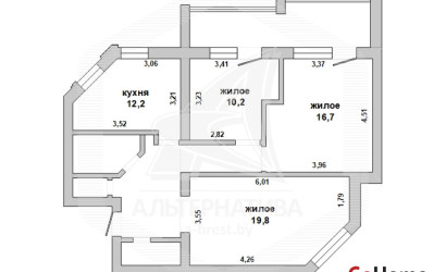 Купить 3-комнатную квартиру, Брест, Брестских дивизий, ул. Республиканская. Фото 6