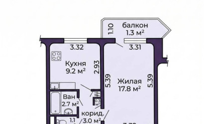 Купить 1-комнатную квартиру, Минск, Гинтовта ул., 36(Первомайский район). Фото 13