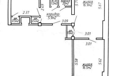 Купить 3-комнатную квартиру, Минск, Сурганова ул., 57 (Советский район). Фото 2