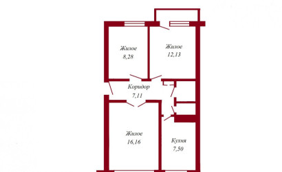 Купить 3-комнатную квартиру, Пинск, Революционная, 9. Фото 13