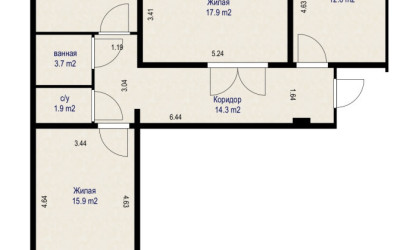 Купить 3-комнатную квартиру, Минск, ул. Связистов, д. 9 (Партизанский район). Фото 19