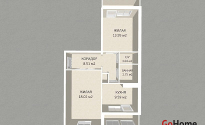 Купить 2-комнатную квартиру, Минск, Якубовского ул., 17 (Фрунзенский район). Фото 36