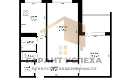 Купить 2-комнатную квартиру, Брест, ул. Гродненская, д. . Фото 19