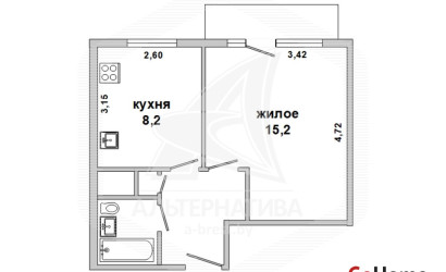 Купить 1-комнатную квартиру, Еремичи, , . Фото 6