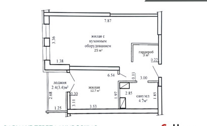 Купить 1-комнатную квартиру, Минск, Дзержинского просп., 30 (Московский район). Фото 6