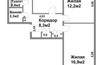 Купить 3-комнатную квартиру, Минск, Карбышева ул., 7 (Первомайский район). Фото 19