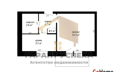 Купить 1-комнатную квартиру, Брест, ул. Горького. Фото 10