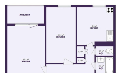 Купить 2-комнатную квартиру, Минск, Парниковая ул., 3/1 (Первомайский район). Фото 19