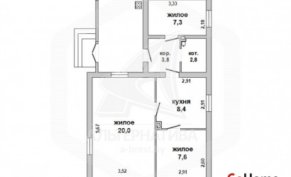 Купить дом, Брест, Ковалево, 14.8 соток. Фото 1