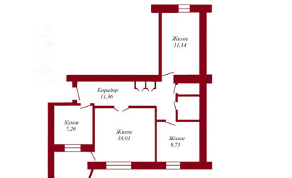 Купить 3-комнатную квартиру, Пинск, Парковая, 140. Фото 10