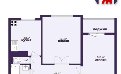 Купить 2-комнатную квартиру, Минск, Плеханова ул., 56/3(Ленинский район). Фото 15