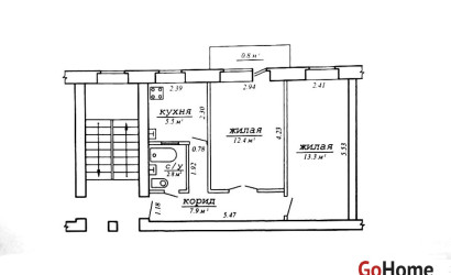 Купить 2-комнатную квартиру, Гродно, Гагарина, 39. Фото 14