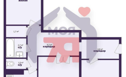 Купить 3-комнатную квартиру, Молодечно, Молодёжная ул., 18. Фото 7