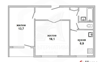 Купить 2-комнатную квартиру, Брест, Центр, наб. Франциска Скорины. Фото 18