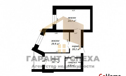 Купить 2-комнатную квартиру, Брест, ул. Суворова, д. . Фото 20
