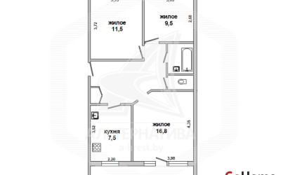 Купить 3-комнатную квартиру, Дивин, , . Фото 1