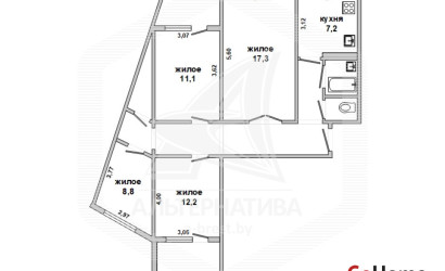 Купить 4-комнатную квартиру, Брест, Восток, ул. Орловская. Фото 17