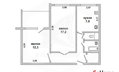 Купить 2-комнатную квартиру, Брест, Центр, наб. Франциска Скорины. Фото 5
