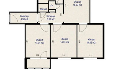Купить 4-комнатную квартиру, Минск, Мавра ул., 44 (Фрунзенский район). Фото 16