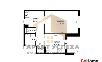 Купить 1-комнатную квартиру, Брест, ул. Луцкая, д. . Фото 9