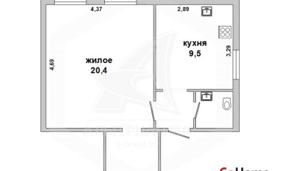Купить 1-комнатную квартиру, Брест, Гобк, ул. Героев обороны Брестской крепости. Фото 1
